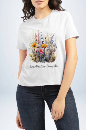 Camiseta grow postive thoughts
