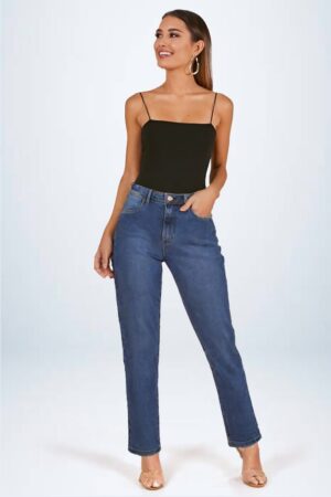 Calça Mom Com Stretch